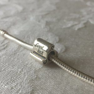 NWOT Pandora Charm - Good Luck Scroll - Retired
